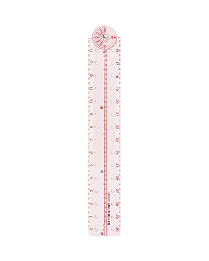 Règle Pliable Rose Transparente 30 cm – Midori