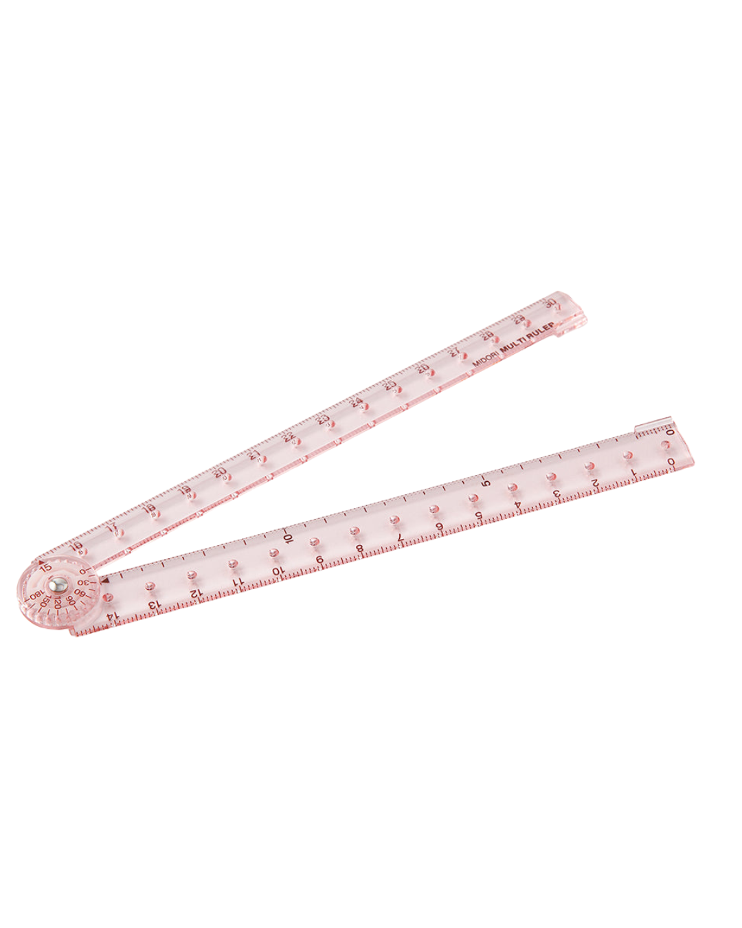 Règle Pliable Rose Transparente 30 cm – Midori