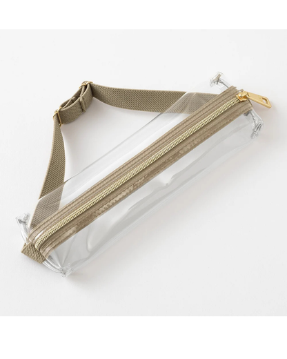 Trousse Élastique Book Band Transparent x Beige – Midori