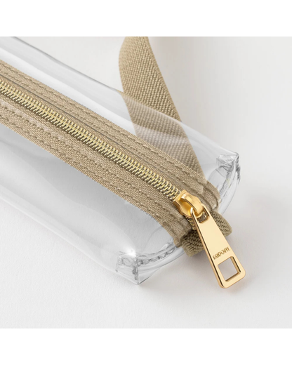 Trousse Élastique Book Band Transparent x Beige – Midori