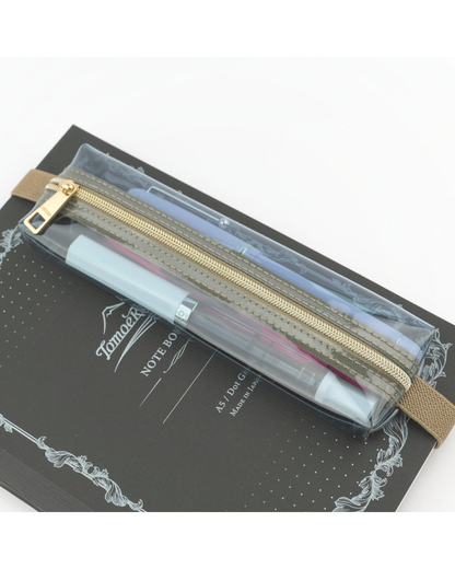 Trousse Élastique Book Band Transparent x Beige – Midori