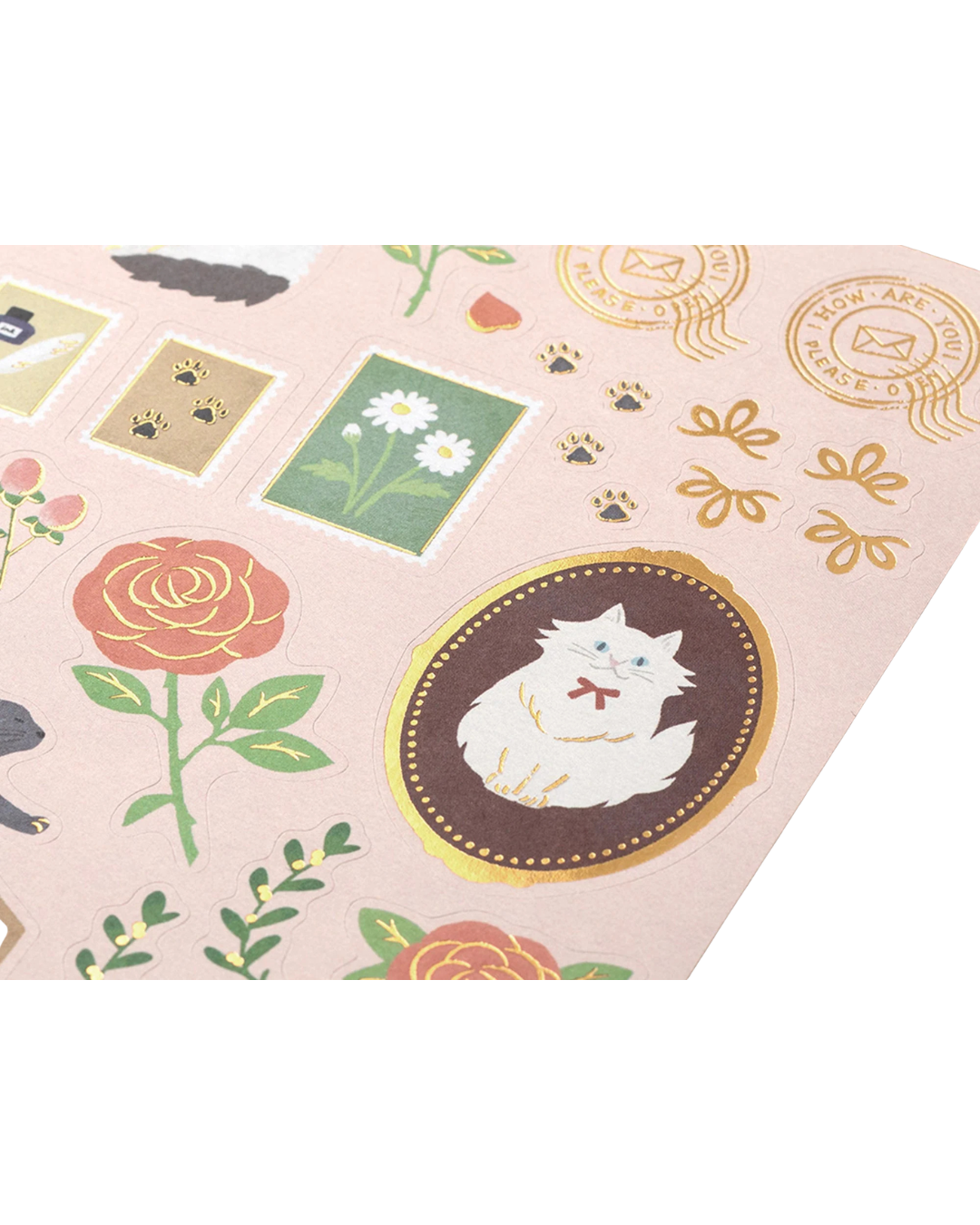 Set de Papier à Lettres Collage Chats – Midori