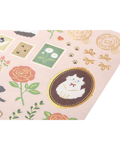 Set de Papier à Lettres Collage Chats – Midori