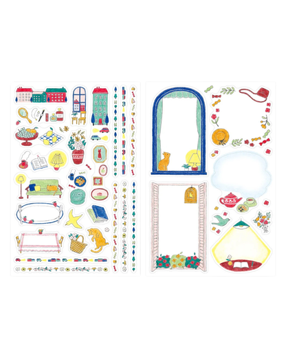 Stickers repositionnables Vie Quotidienne Yuru Log Midori