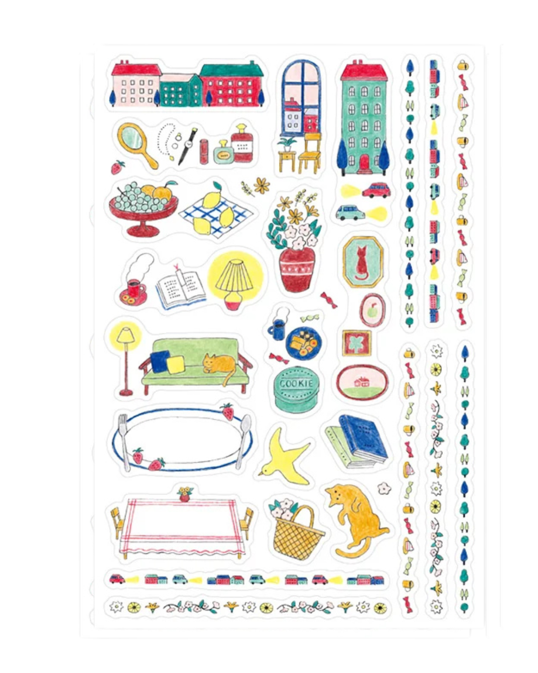 Stickers repositionnables Vie Quotidienne Yuru Log Midori