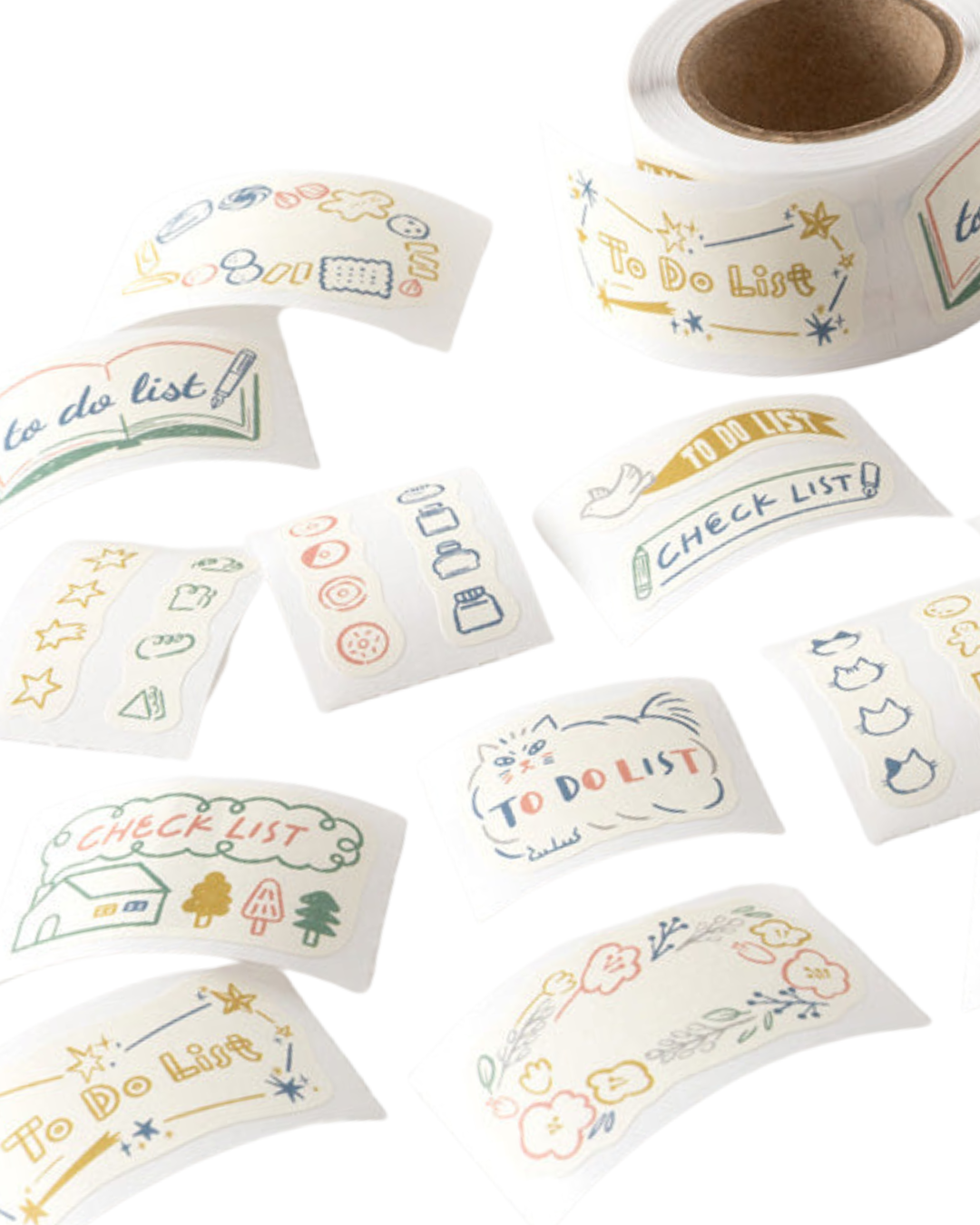 Rouleau de Stickers To Do List Yuru Log – Midori