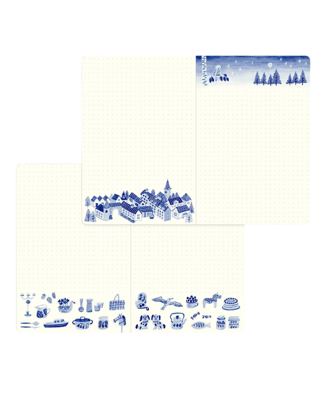 Carnet Yuru Log B6 Blue Nordic – Midori