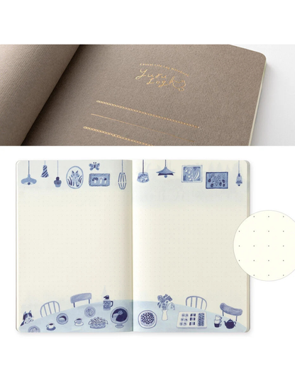 Carnet Yuru Log B6 Blue Nordic – Midori