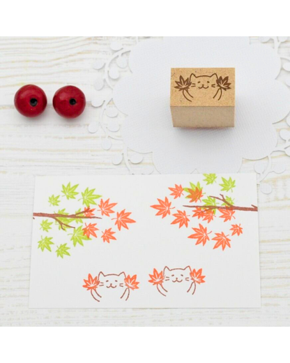Tampons Chat Feuille d'Automne Akane