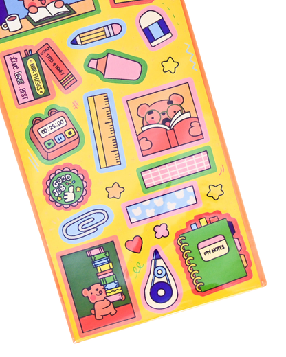 Stickers Study Time – Rainbowholic × Tazdaunicorn