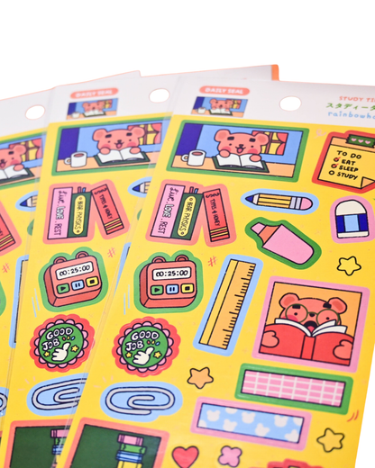 Stickers Study Time – Rainbowholic × Tazdaunicorn