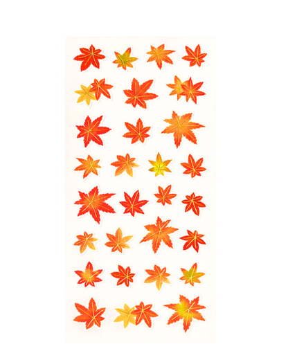 Stickers Feuilles d'Érable Automne Gold Foil – Active Corporation