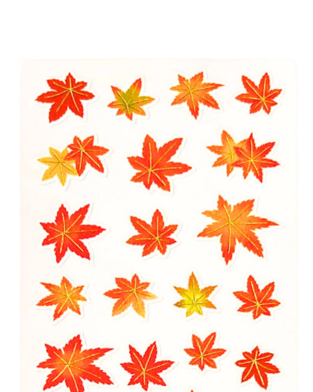 Stickers Feuilles d'Érable Automne Gold Foil – Active Corporation