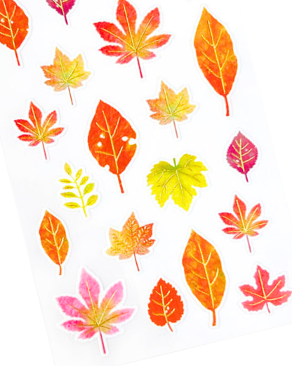Stickers Feuilles d'Automne Gold Foil – Active Corporation