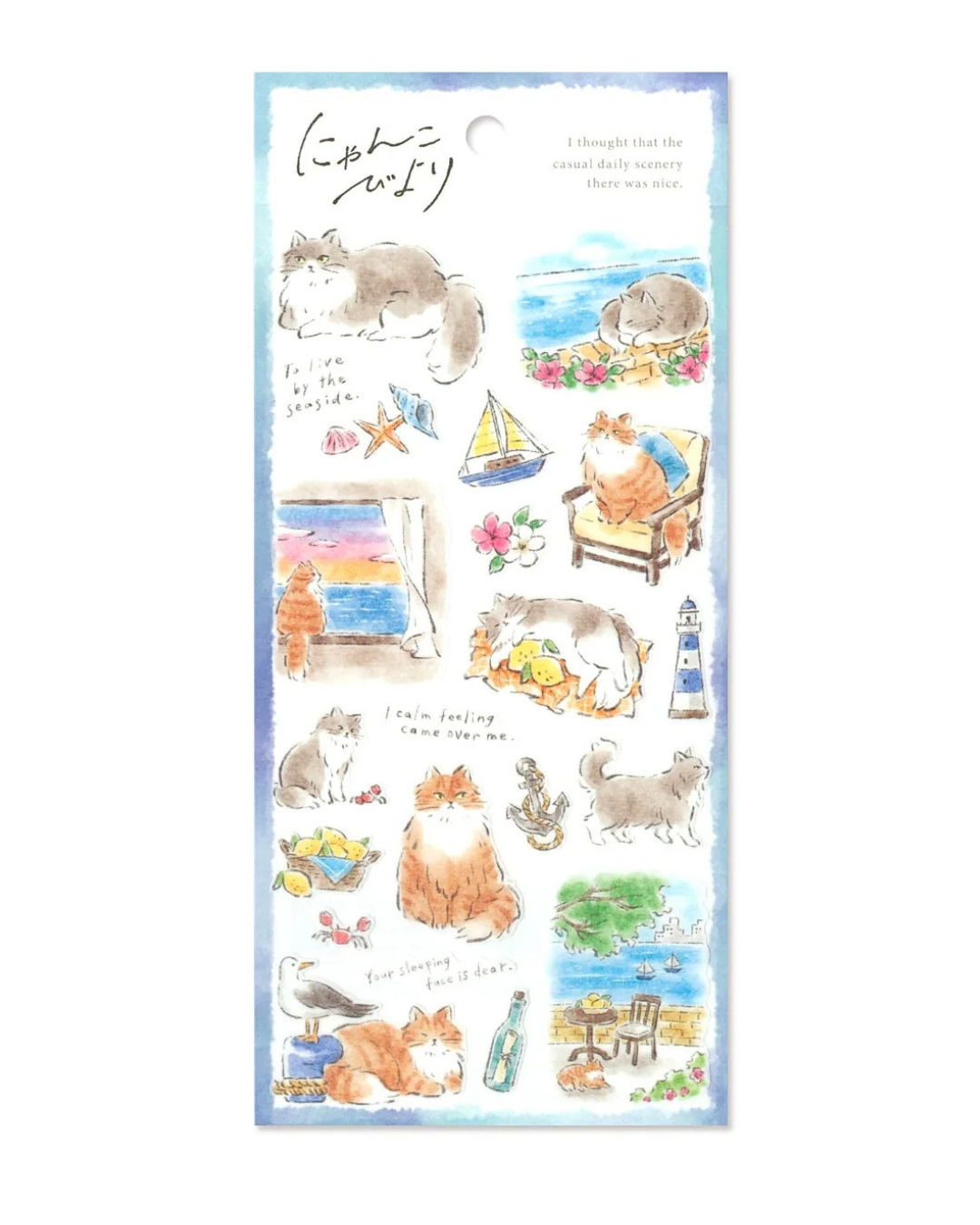 Stickers Nyanko Biyori Seaside – Mind Wave