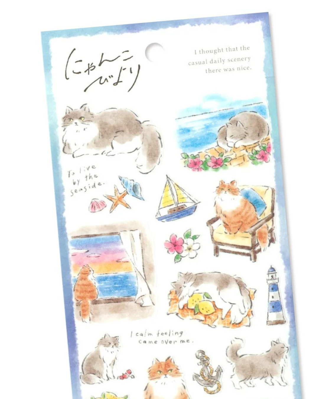 Stickers Nyanko Biyori Seaside – Mind Wave