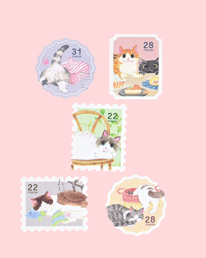 Stickers Flakes Nekorobi Stamp Style – Wanowa