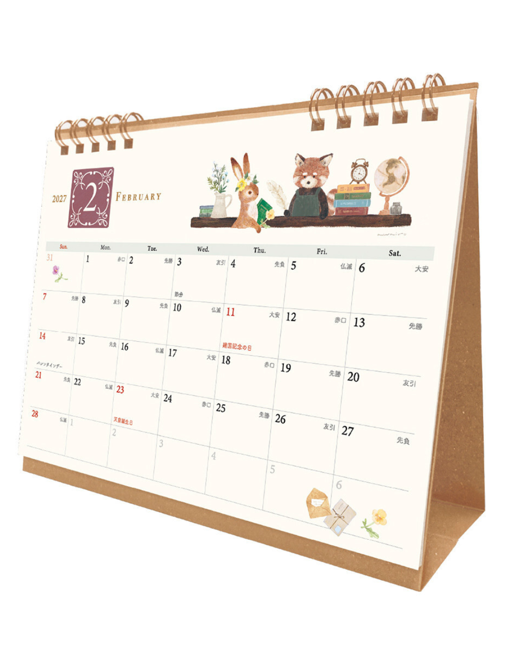 Calendrier de Bureau 2027 Librairie Du Panda Roux Ressa – NB Co.