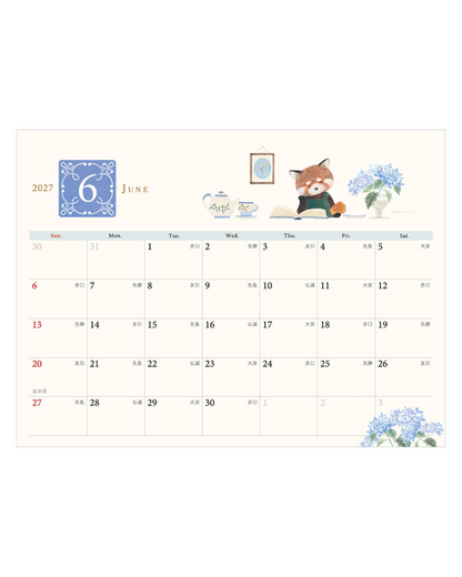 Calendrier de Bureau 2027 Librairie Du Panda Roux Ressa – NB Co.