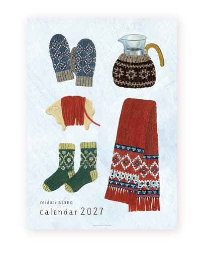 Calendrier Mural 2027 A4 Midori Asano – Cozyca