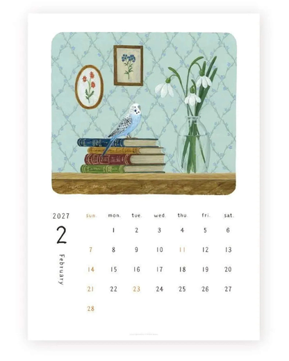 Calendrier Mural 2027 A4 Midori Asano – Cozyca