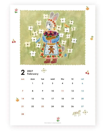Calendrier Mural 2027 A4 Aiko Fukawa – Cozyca