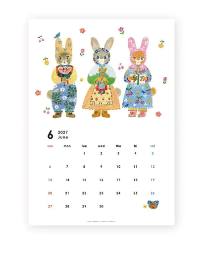 Calendrier Mural 2027 A4 Aiko Fukawa – Cozyca