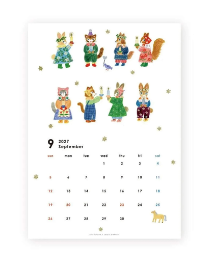 Calendrier Mural 2027 A4 Aiko Fukawa – Cozyca