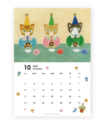 Calendrier Mural 2027 A4 Aiko Fukawa – Cozyca