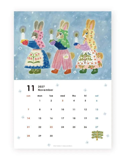 Calendrier Mural 2027 A4 Aiko Fukawa – Cozyca