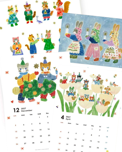 Calendrier Mural 2027 A4 Aiko Fukawa – Cozyca