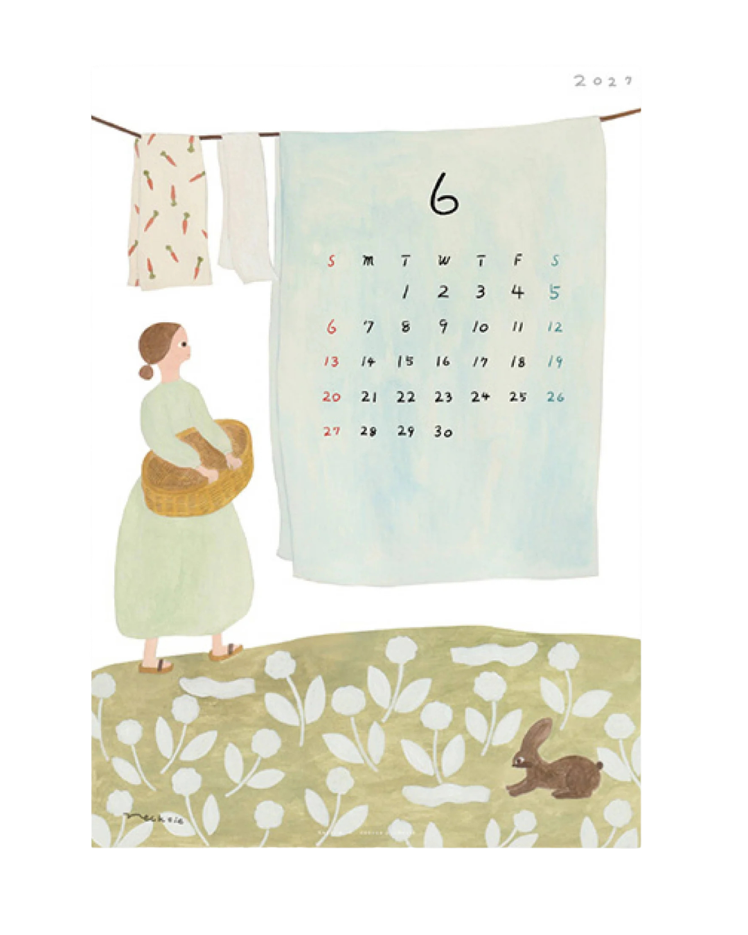 Calendrier Mural 2027 A4 Necktie – Cozyca