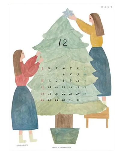 Calendrier Mural 2027 A4 Necktie – Cozyca
