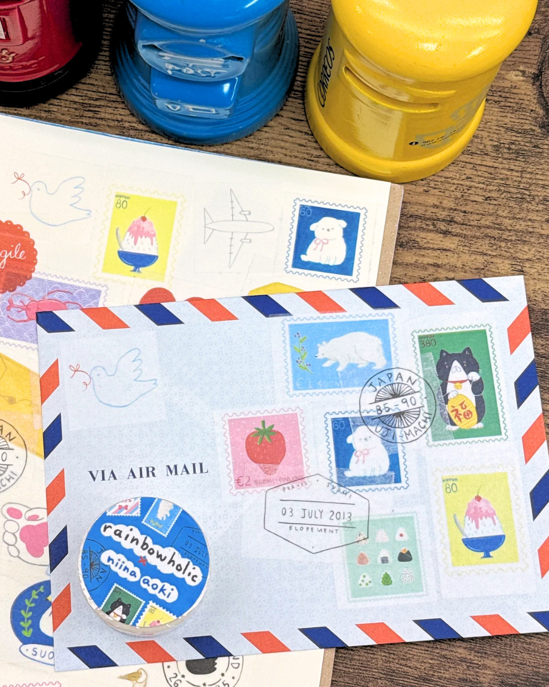 Masking Tape Airmail – Rainbowholic × Niina Aoki