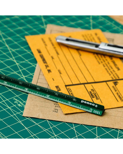 Green Triangular Drafting Scale – Penco