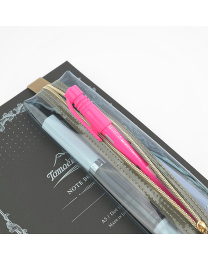 Trousse Élastique Book Band Transparent x Beige – Midori