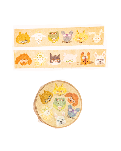 Masking Tape Animal Eyes Glasses – merinomi