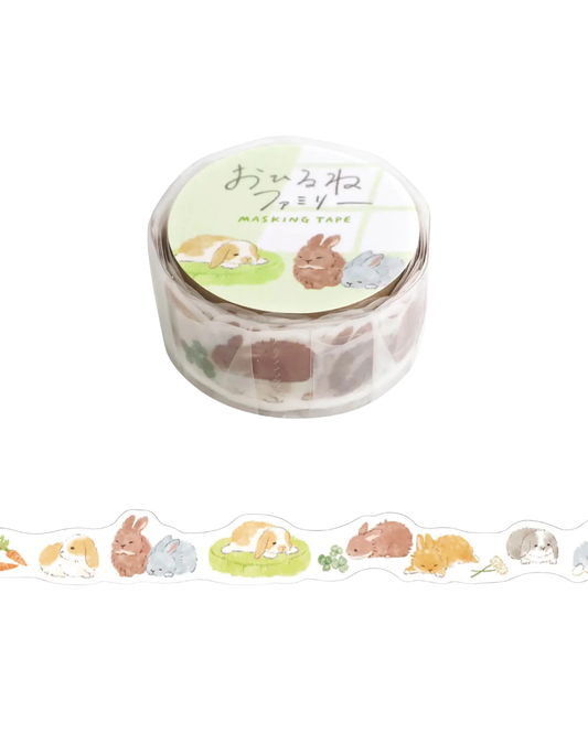Masking Tape Die-Cut Usazawa Family – Mind Wave