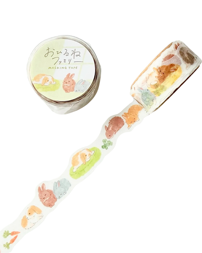 Die-Cut Washi Tape Usazawa Family - Mind Wave