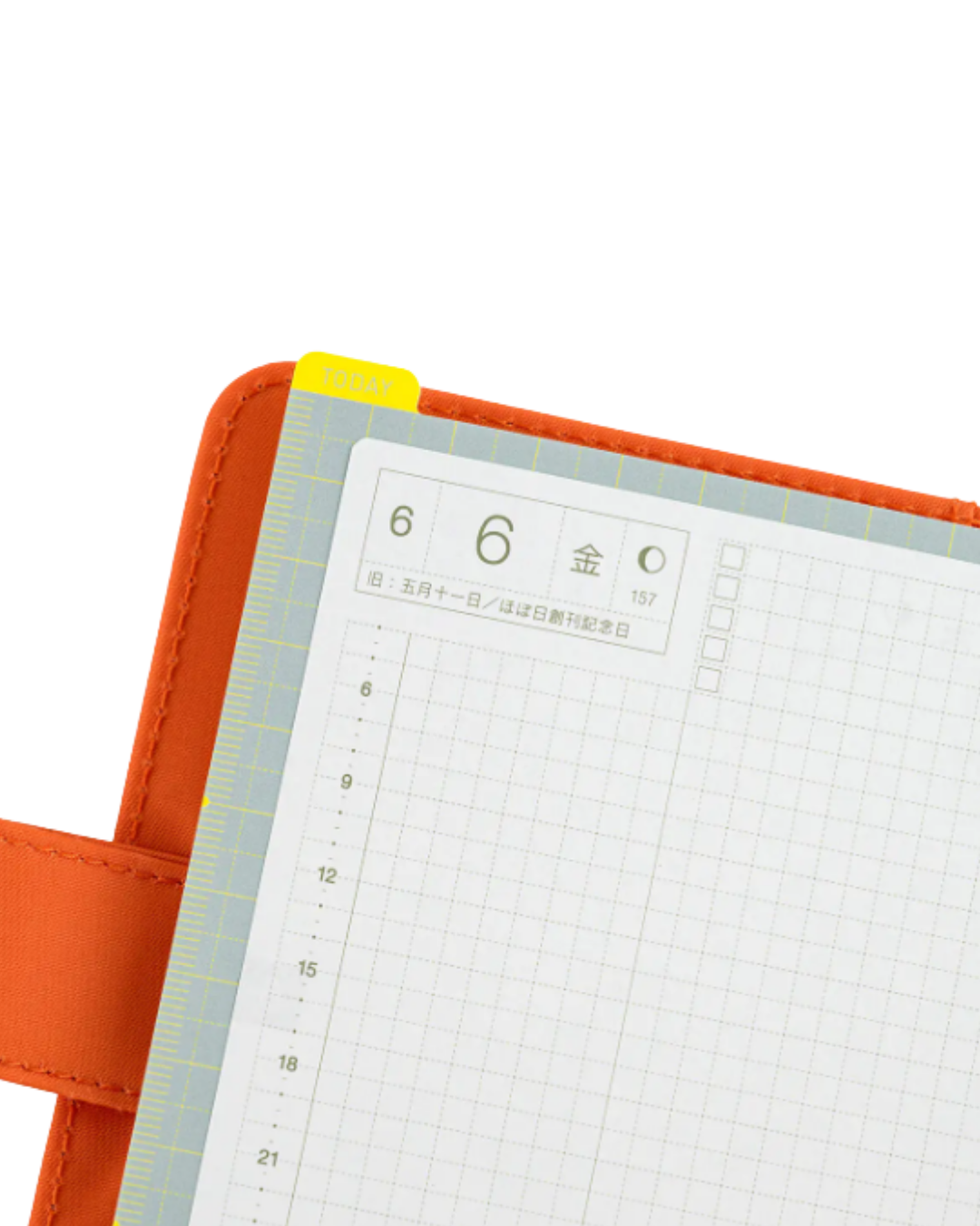 Pencil Board Sous-main d'écriture Hobonichi Weeks – Ice Gray x Yellow