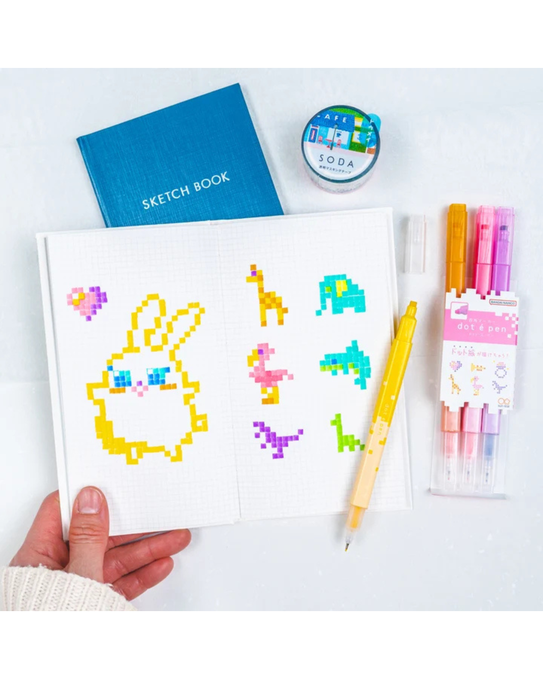 Set de 4 Stylos Double Pointe Dot é Pen Tons Chauds – Sun-Star