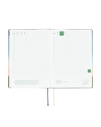Agenda Hobonichi Techo HON A5 – Hiroko Kubota : String Telephone Until the Moon is Full 2027