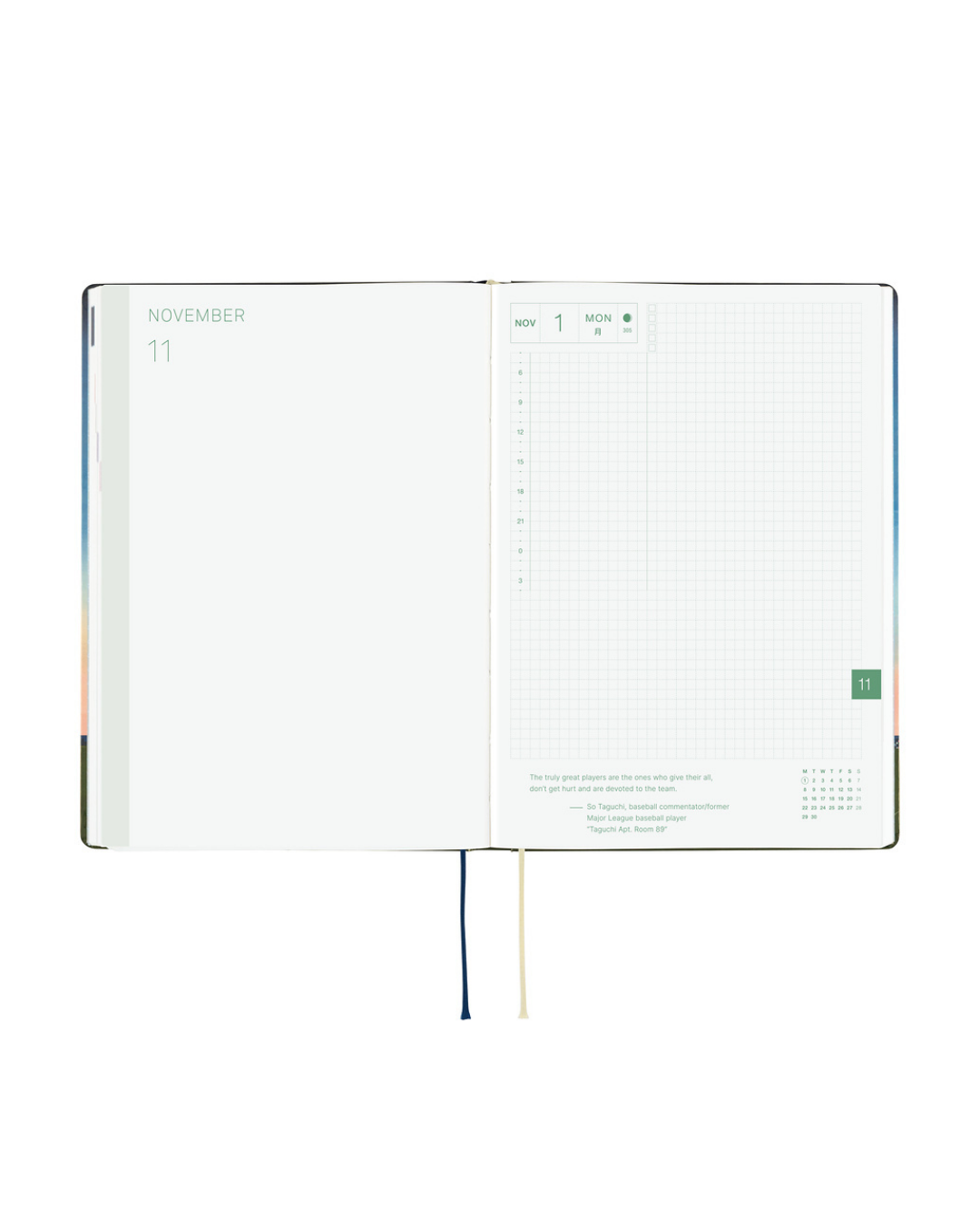 Agenda Hobonichi Techo HON A5 – Hiroko Kubota : String Telephone Until the Moon is Full 2027