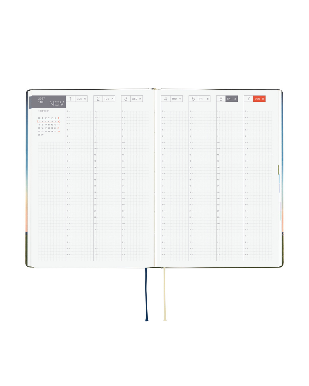 Agenda Hobonichi Techo HON A5 – Hiroko Kubota : String Telephone Until the Moon is Full 2027