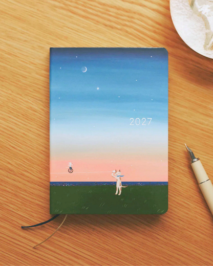 Agenda Hobonichi Techo HON A5 – Hiroko Kubota : String Telephone Until the Moon is Full 2027