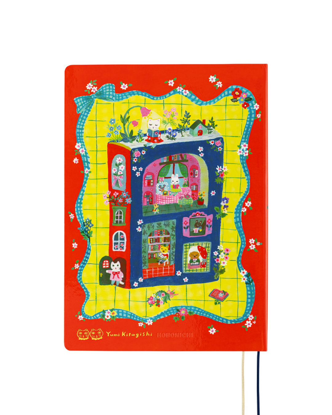 Hobonichi Techo HON A5 Planner – Yumi Kitagishi: White Cat and Rabbit's Tea Room 2027