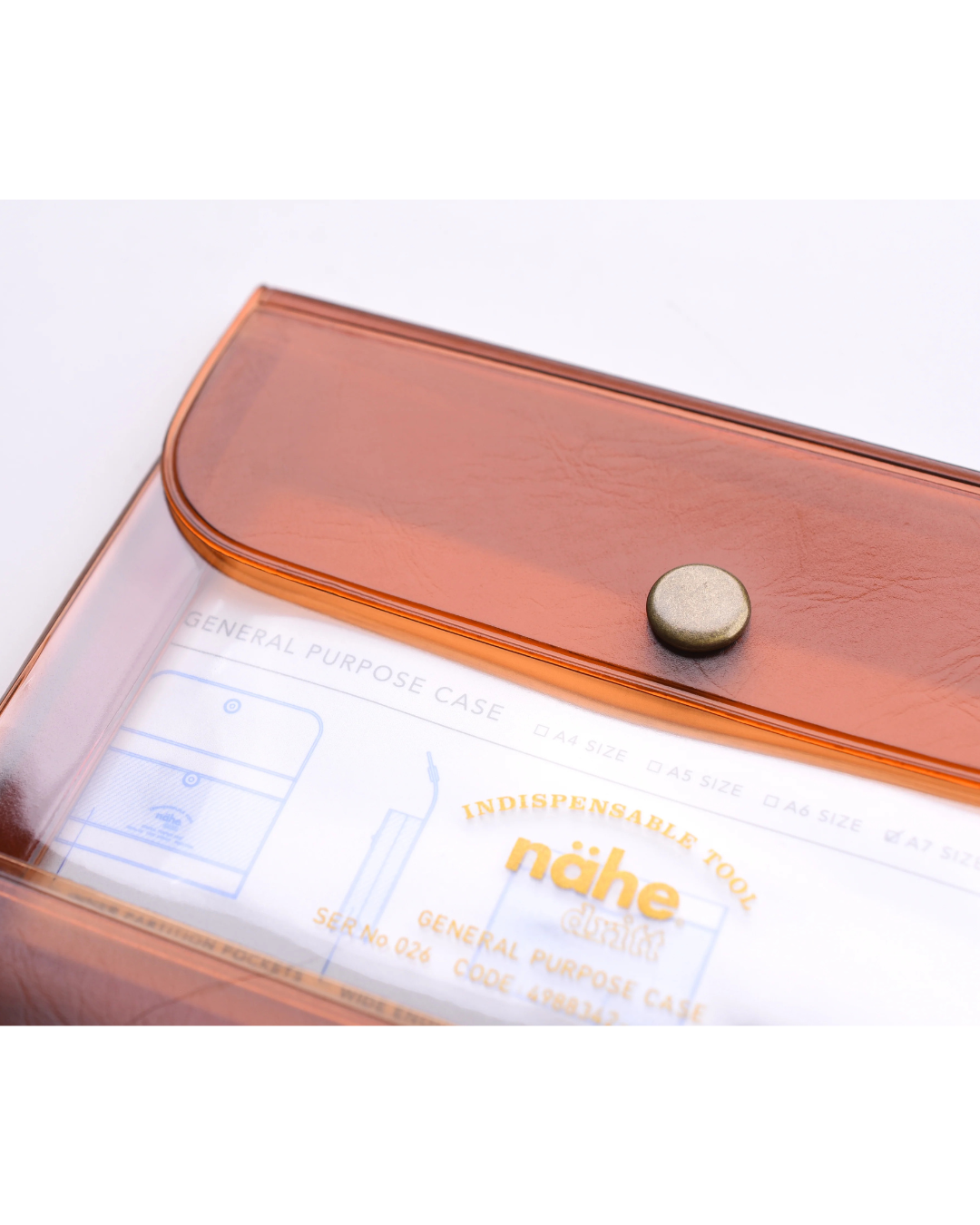 Nähe General Purpose Case A6 – pochette Hightide Marron Transparent