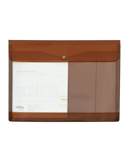 Nähe General Purpose Case A4 - pochette Hightide Marron Transparent