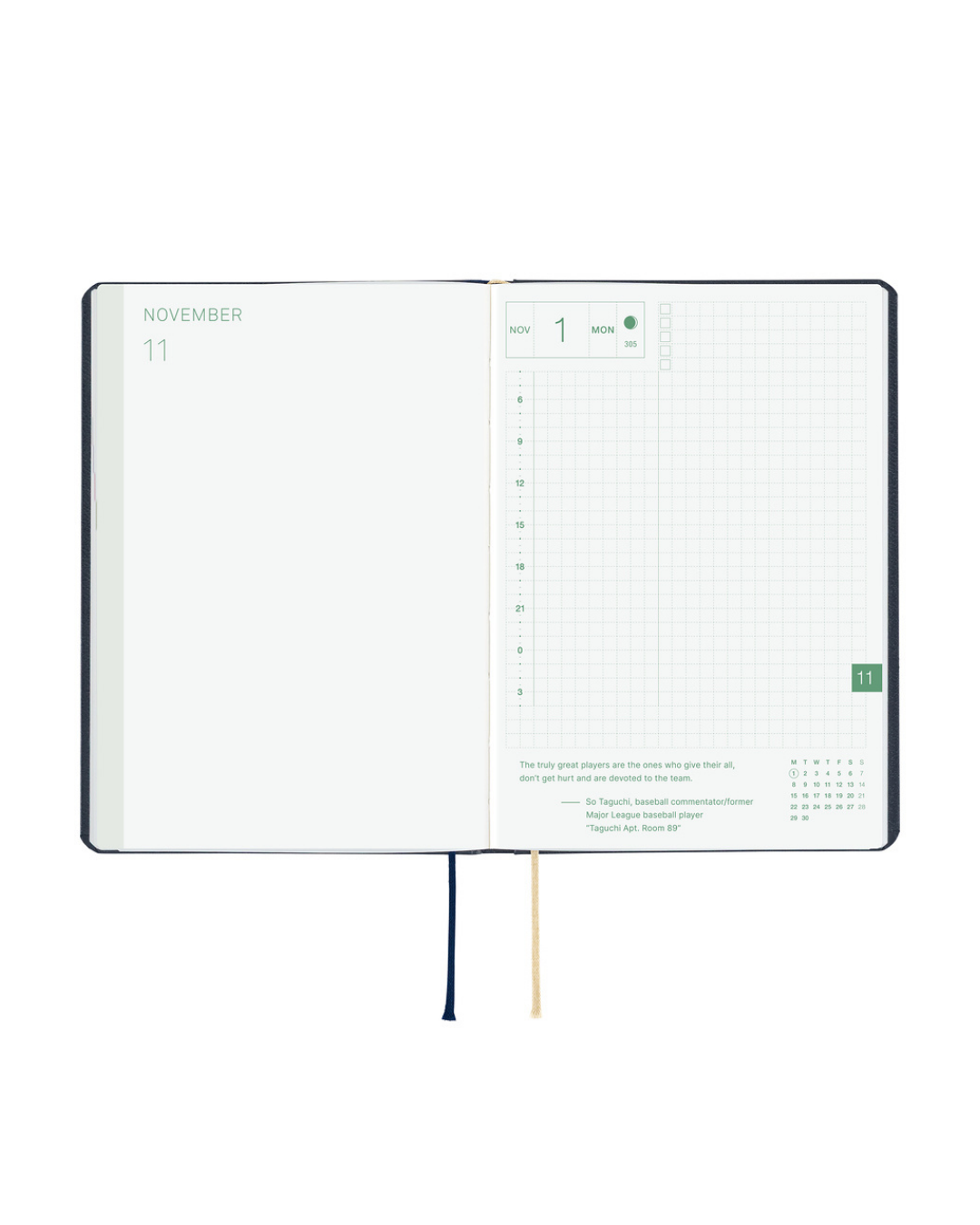 Hobonichi Techo HON A5 Planner – Navy Slash 2027