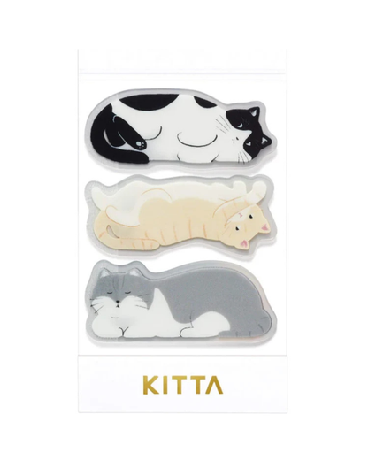 Clear Cat Sticker Booklet - KITTA